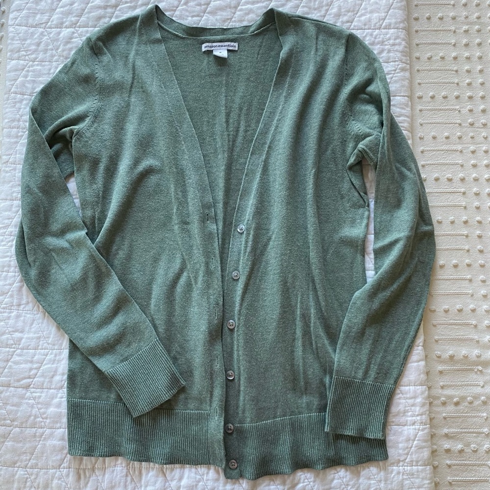 Sage heather cardigan